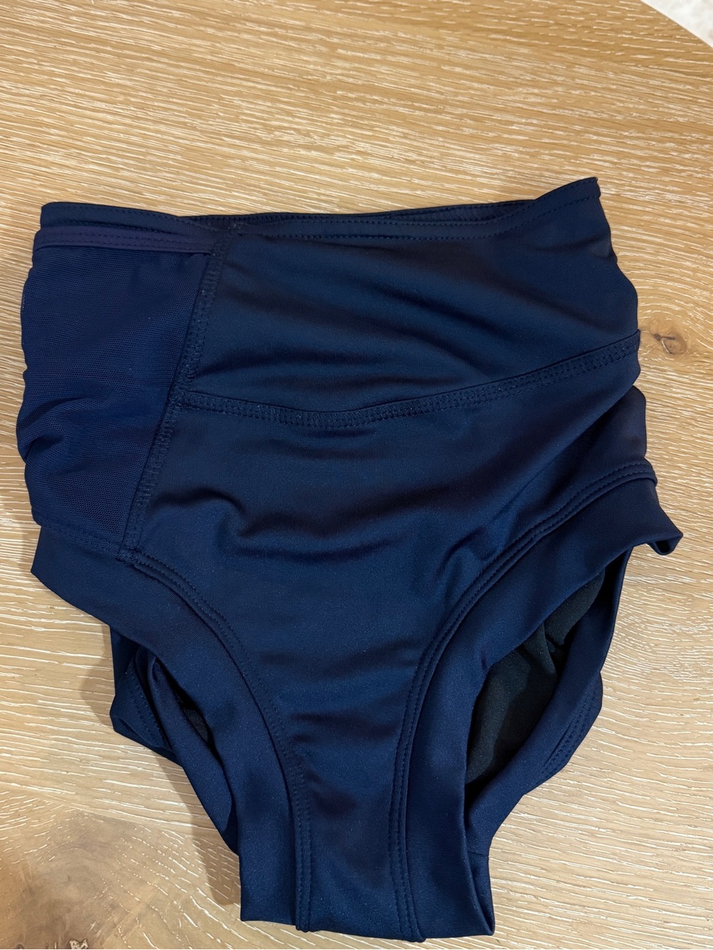 Tiger Friday Navy Blue High Waist Dance Briefs Women’s XS Mesh Performance
